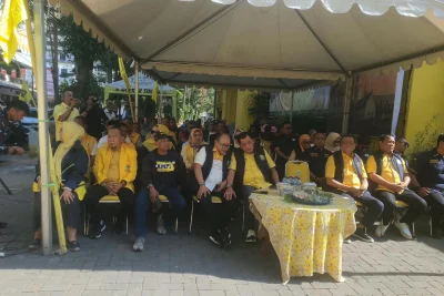 Peletakan batu pertama pembangunan sekretariat AMPI Sulsel.